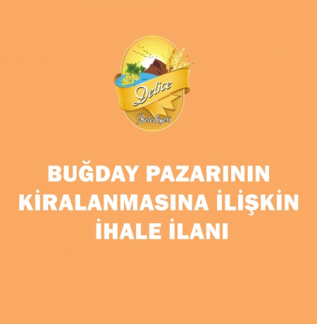 delice belediye başkanlığı buğday pazarı 1, 2, 3, 4, 5, 6, 7, 8 ve 9 blok (gözlerin) kiralanmasına ait ihale ilanı